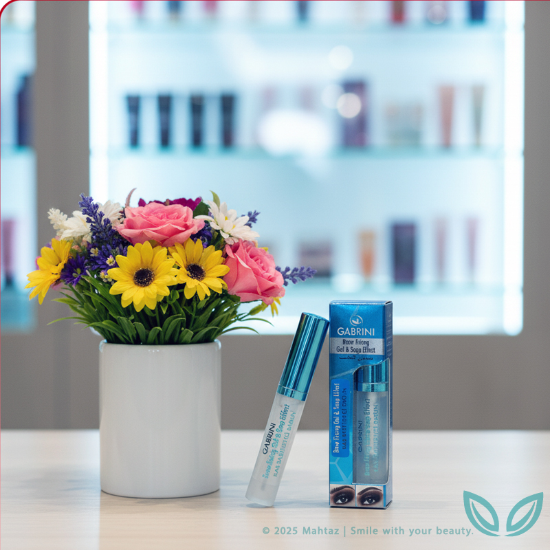 صابون ابرو ژلهای گابرینی Brow Jelly Fix روی میز آرایشی برای لیفت و حالتدهی ابرو